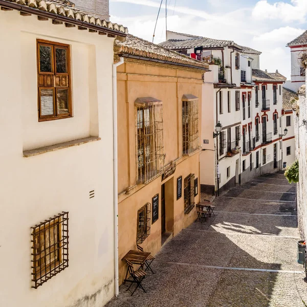 Гранада Іспанія Лютого 2015 Міські Сцени Перегляд Вулиці Гранаді Андалусия — стокове фото