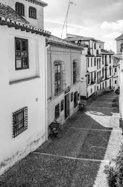 Granada Spanyolország Február 2015 Városi Jelenet Nézd Egy Utca Granada — Stock Fotó