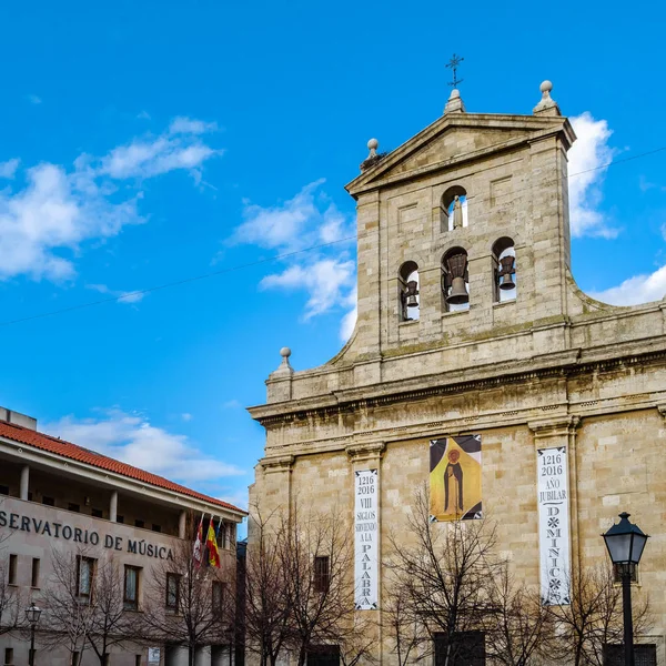 Palencia Spanje Maart 2016 Gevel Van Een Kerk Palencia Spanje — Stockfoto