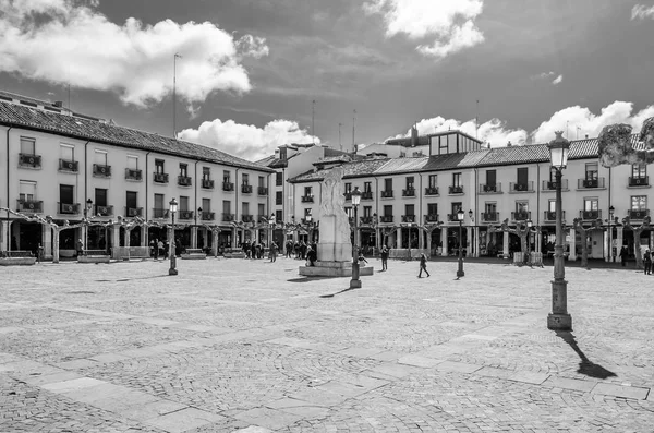 Palencia Espanha Março 2016 Paisagem Urbana Vista Praça Principal Plaza — Fotografia de Stock