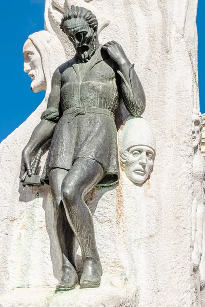 Palencia España Marzo 2016 Vista Estatua Llamada Monumento Alonso Berruguete — Foto de Stock