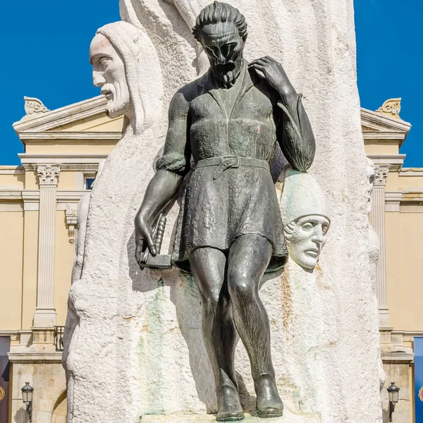 Palencia España Marzo 2016 Vista Estatua Llamada Monumento Alonso Berruguete —  Fotos de Stock