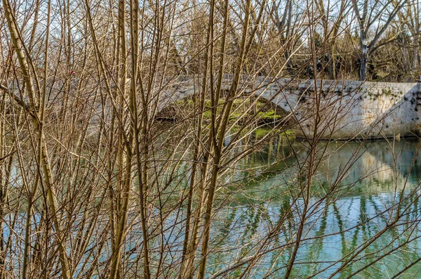 Medieval Stone Bridge Carrion River Palencia Castile Leon Spain — Stock Photo, Image