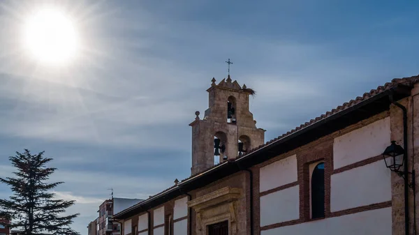 Romanesk Kilise Şehrin Palencia Spanya Nın Görünümünü — Stok fotoğraf