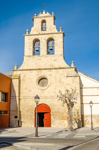 Vista Una Iglesia Románica Ciudad Palencia España —  Fotos de Stock