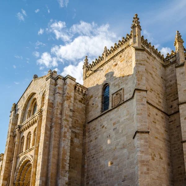 Vista Catedral Românica Zamora Castela Leão Espanha — Fotografia de Stock