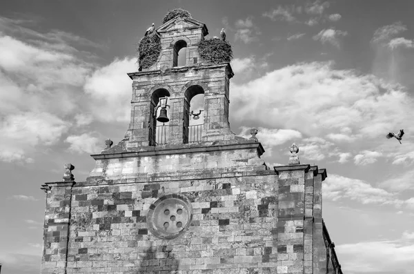 Вид Старую Церковь Саморе Кастель Леон Испания — стоковое фото