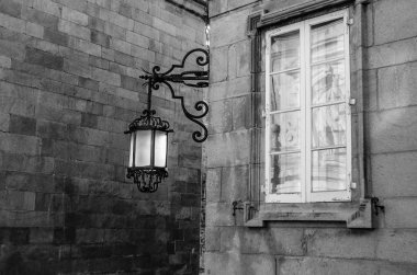 Santiago de Compostela, İspanya, siyah beyaz resim mimarisinde