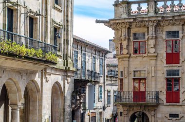 Santiago de Compostela 'da mimarlık, Kuzey İspanya