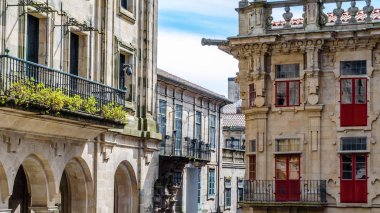 Santiago de Compostela 'da mimarlık, Kuzey İspanya