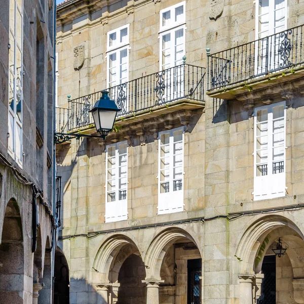 Dettaglio Architettura Santiago Compostela Galizia Spagna Settentrionale — Foto Stock