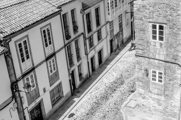 Architettura Santiago Compostela Spagna Settentrionale Immagine Bianco Nero — Foto Stock
