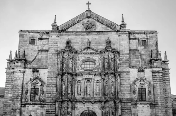 Arquitetura Santiago Compostela Norte Espanha Imagem Preto Branco — Fotografia de Stock