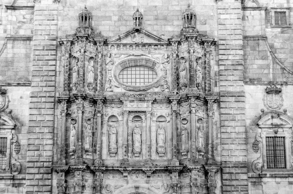Architectuur Santiago Compostela Noord Spanje Zwart Wit Beeld — Stockfoto
