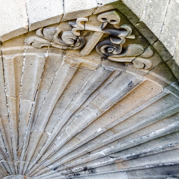 Architektonisches Detail Fassade Der Kathedrale Santa Maria Compostela Spanien — Stockfoto