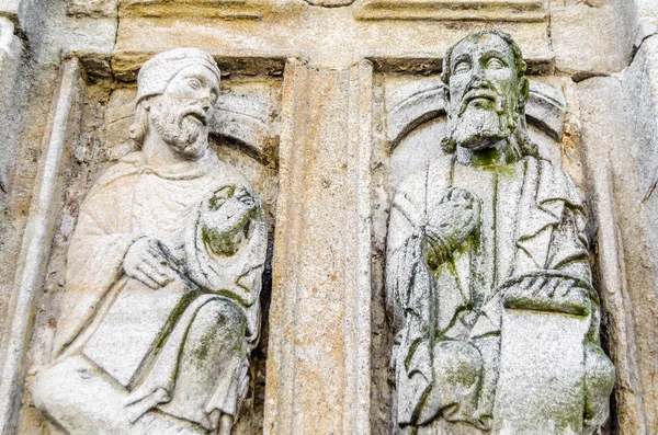 Architectural Detail Facade Santiago Compostela Cathedral Spain — Stock Photo, Image