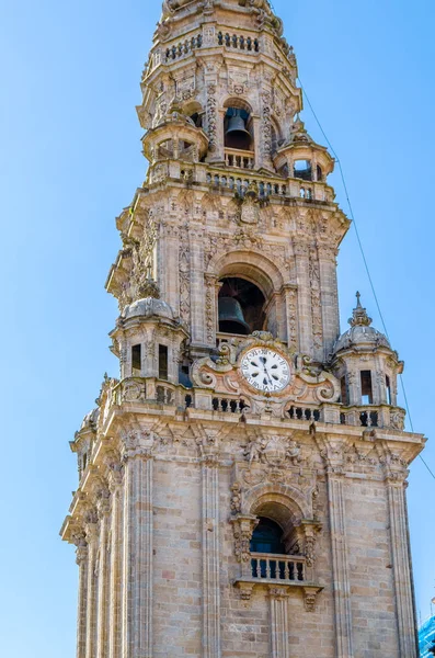 Religious architecture, cathedral of Santiago de Compostela, pilgrimage place in Spain