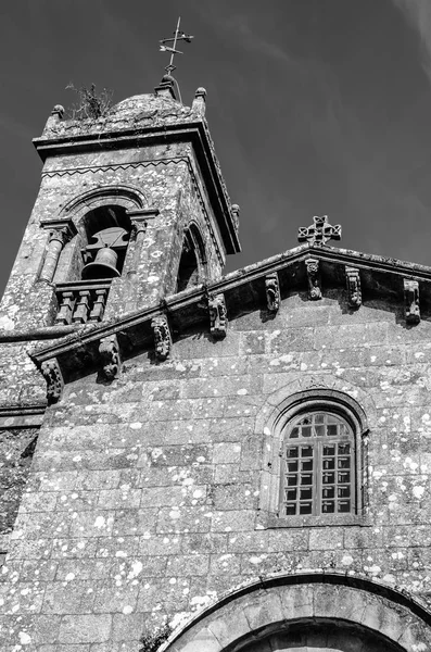 Igreja Santiago Compostela Galiza Norte Espanha Imagem Preto Branco — Fotografia de Stock