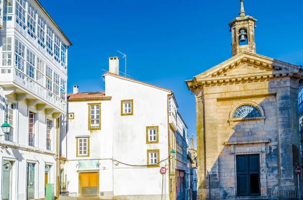 Iglesia Santiago Compostela Galicia Norte España Colorida Ilustración —  Fotos de Stock