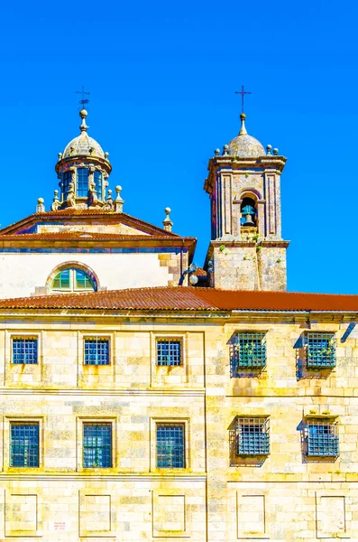 Kerk Santiago Compostela Galicie Noord Spanje Kleurrijke Afbeelding — Stockfoto