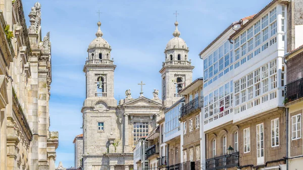 Εκκλησία Στο Santiago Compostela Γαλικία Βόρεια Ισπανία — Φωτογραφία Αρχείου