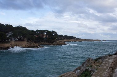 Cala Ratjada sahilleri, Mallorca, İspanya. Akdeniz.