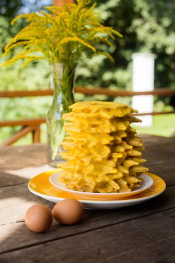 Ağaç kek. Baumkuchen, ne zaman? Geleneksel Almanya ve Litvanya katmanlı pasta