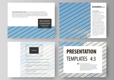 İş şablonları sunma kaymak için kümesi. Düz tasarım kolay düzenlenebilir vektör düzenler. Mavi renkli üçgenler ve renkli polygones. Soyut poligonal stili arka plan.