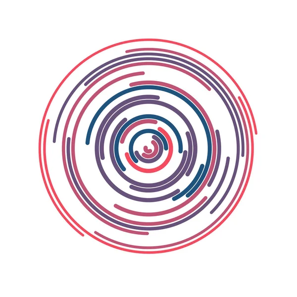 Fondo abstracto de color brillante en estilo minimalista hecho de círculos coloridos. Concepto de negocio para la decoración de portada de folleto, folleto o informe . — Archivo Imágenes Vectoriales
