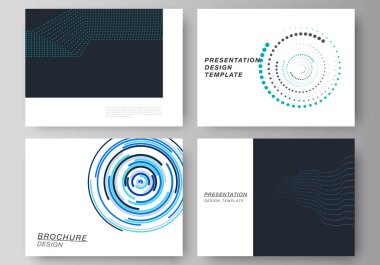 Sunma kaymak düzenlenebilir yerleşimini minimalist tasarlamak vektör çizim tasarım iş şablonları imal noktalar ve daire basit geometrik arka plan ile.