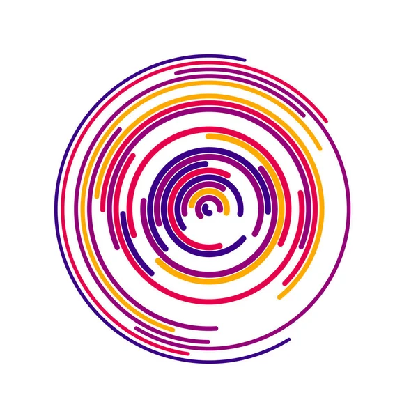 Fond abstrait aux couleurs vives dans un style minimaliste fait de cercles colorés. Concept d'entreprise pour la décoration de couverture de brochure, dépliant ou rapport . — Image vectorielle