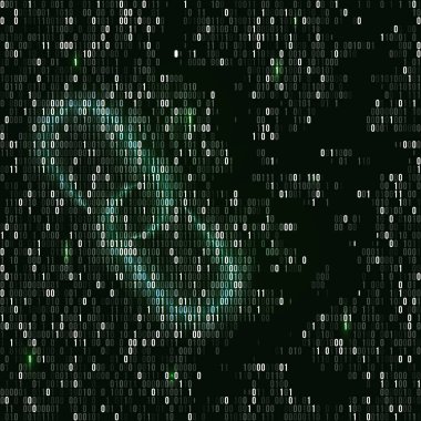 Blockchain hyperlink symbol. Binary code vector background with numbers one and zero. Cryptocurrency finance bitcoin business concept, digital technology background. Vector illustration clipart svg vector 