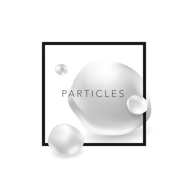 Spa and healthcare design white color background. Abstract medical consept background with molecules or particles. — Stock Vector
