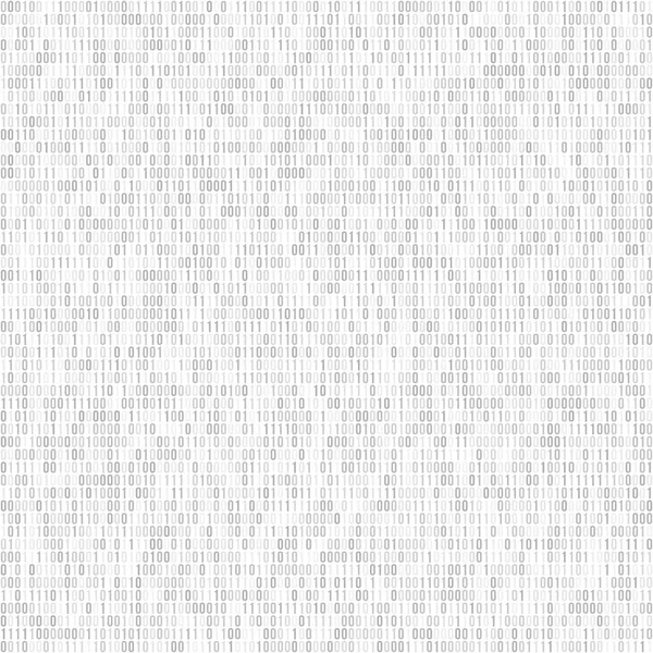 Arrière-plan vectoriel de code binaire avec les numéros un et zéro. Paterne sans couture. Concept de codage ou de piratage, fond de la technologie numérique. Illustration vectorielle . — Image vectorielle