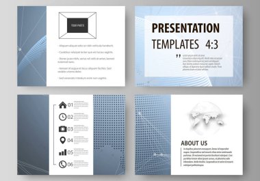 Sunma kaymak düzenlenebilir yerleşimini minimalist tasarlamak vektör çizim tasarım iş şablonları. Dünya küre mavi. Genel ağ bağlantıları, çizgiler ve noktalar.