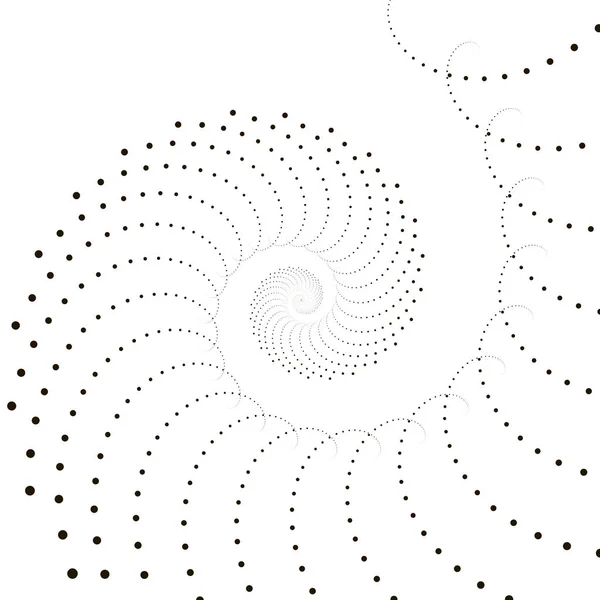 Geometrische technologie vector achtergrond. Abstracte monochroom vortex trail. Vectorillustratie. — Stockvector