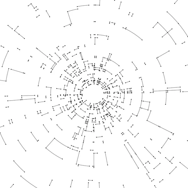 Çizgiler ve noktalar beyaz arka plan üzerinde bağlanma. Soyut ağ bağlantısı tasarım konsepti. Teknoloji tasarım vektör arka plan, çizgileri ve noktaları ile dijital geometrik soyutlama. — Stok Vektör