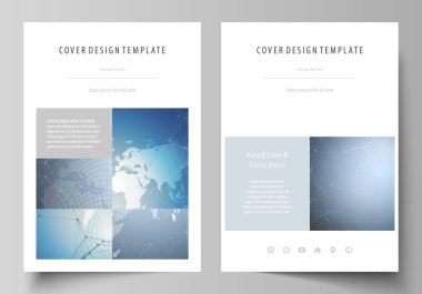 A4 formatında düzenlenebilir yerleşimini vektör çizim tasarım şablonları broşür, dergi, broşür, kitapçık, rapor için kapsar. Bilimsel tıbbi Dna araştırma. Bilim veya tıbbi kavramı.