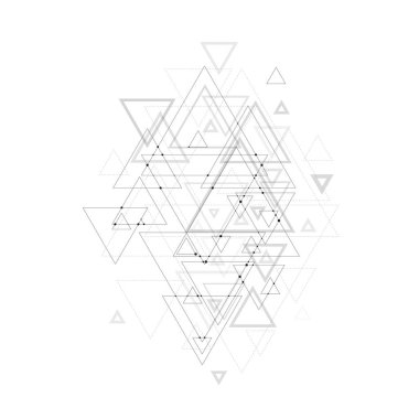 Poligonal düşük poli vektör arka plan üçgen, noktalar ve çizgiler bağlanma ile soyut. Bağlantı yapısı.