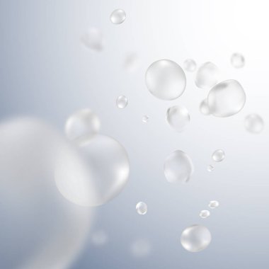 Spa ve sağlık tasarım renk arka plan mavi. Yumuşak renk tıbbi consept arka plan bulanık molekülleri veya parçacıkları ile.