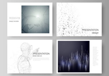 Sunma kaymak düzenlenebilir yerleşimini minimalist tasarlamak vektör çizim tasarım iş şablonları. Teknoloji, bilim, gelecekteki kavramı fütüristik arka.