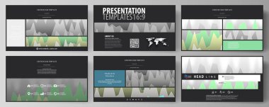 Yüksek çözünürlüklü sunma kaymak düzenlenebilir yerleşimini siyah renkli minimalist vektör çizim tasarım şablonları. Renkli diyagramının satırlarla farklı yükseklik doruklarına.