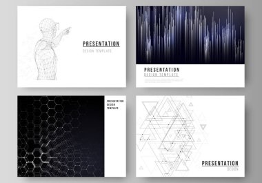 Sunma kaymak düzenlenebilir yerleşimini minimalist tasarlamak vektör çizim tasarım iş şablonları. Teknoloji, bilim, gelecekteki kavramı fütüristik arka