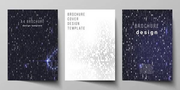 Formatında Kapak Örnekler Tasarım Şablonları Broşür Dergi Broşür Kitapçık Rapor — Stok Vektör