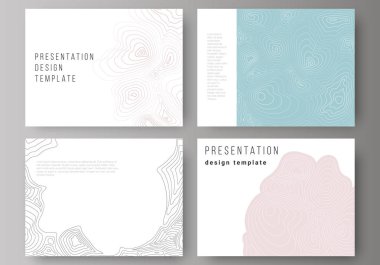 Sunma kaymak düzenlenebilir yerleşimini minimalist tasarlamak vektör çizim tasarım iş şablonları. Topografik dağılımı harita, tek renkli arka plan.