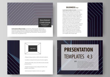 İş şablonları sunma kaymak için. Düz stil vektör düzenler. Poligonal arka plan ile altıgenler, derinlik yanılsaması. Siyah renkli geometrik tasarım, altıgen geometri.