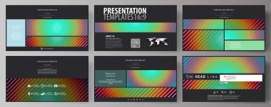 İş şablonları HD sunma kaymak için biçimlendirin. Düz stil tasarlamak vektör düzenler. Daireler, çapraz çizgiler ile minimalist tasarımı. Güzel retro arka plan oluşturan geometrik şekiller.