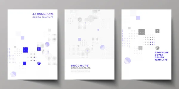 De indeling van de vector van A4 formaat moderne cover testmodellen ontwerpsjablonen voor brochure, magazine, flyer, brochure, jaarverslag. Abstract vector achtergrond met vloeistof geometrische vormen. — Stockvector