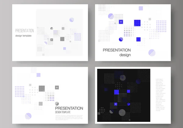 L'illustration vectorielle abstraite minimaliste de la mise en page modifiable des modèles d'entreprise de conception de diapositives de présentation. Fond vectoriel abstrait aux formes géométriques fluides . — Image vectorielle