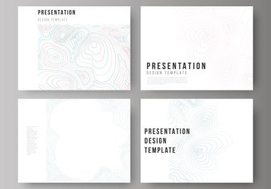 Sunma kaymak düzenlenebilir yerleşimini minimalist tasarlamak vektör çizim tasarım iş şablonları. Topografik dağılımı harita, tek renkli arka plan.